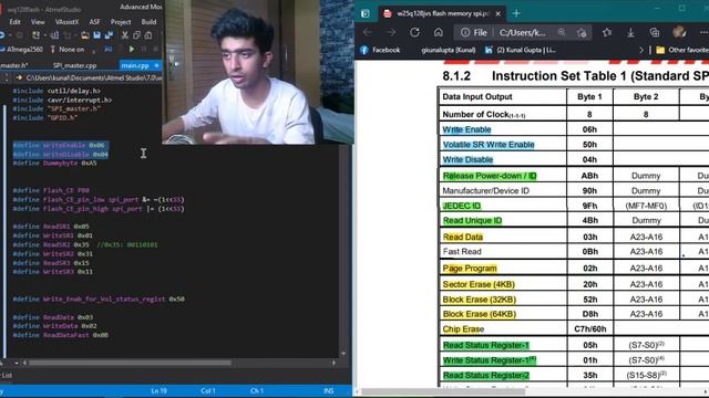 Bare Metal code for W25Q128JV SPI Flash Memory: Part3 || EmbeddedC code || AVR || STM32 ||Program