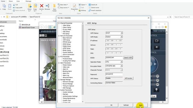 szsinocam® IP Camera WiFi Setting