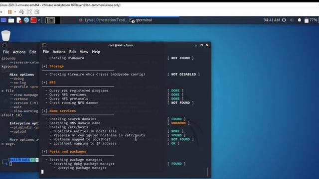 Use of Lynis Tool in Kali Linux for Ethical Hacking 2021 10 04