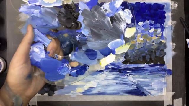 «Пейзаж. Зима. Афремов» как нарисовать ГУАШЬ | Сезон 3-3 |Мастер-класс для начинающих смотреть онлайн