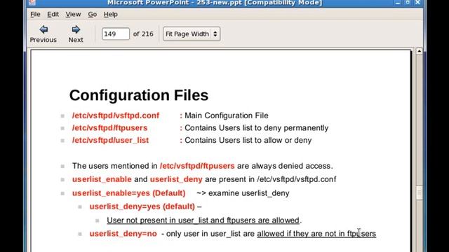 Configuring vsftpd Server part - 1B