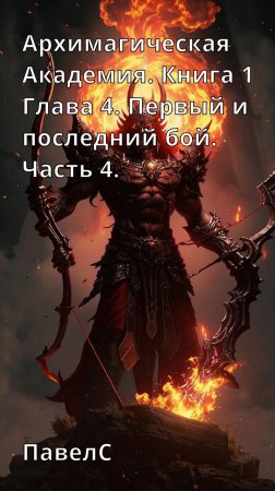 Архимагическая Академия. Книга 1. Глава 4. Пролог. Первый и последний бой. Часть 4.