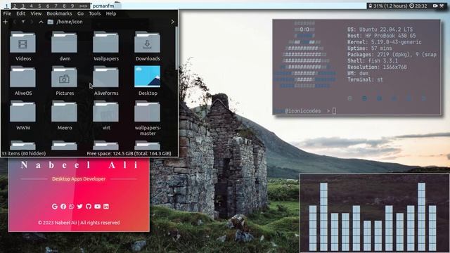 DWM Ricing PyWal + WpGTK - UnixPorn