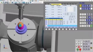 HNC 848 5-axis CNC system 3D operation and processing simulation