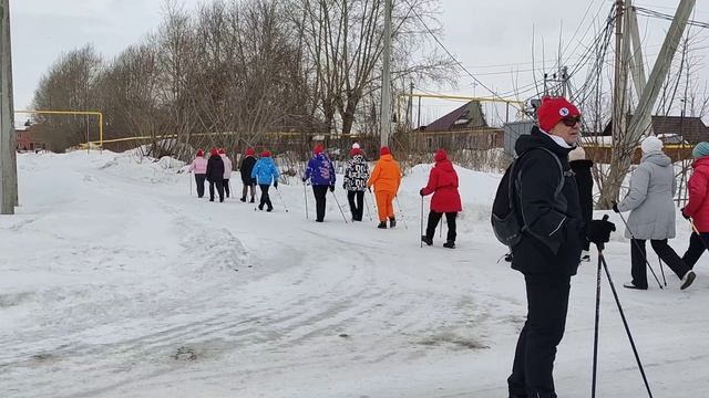 Марафон Победы.  2023 Клуб Скандинавской ходьбы "СкаСка" и Ветераны Колыванского р-она.