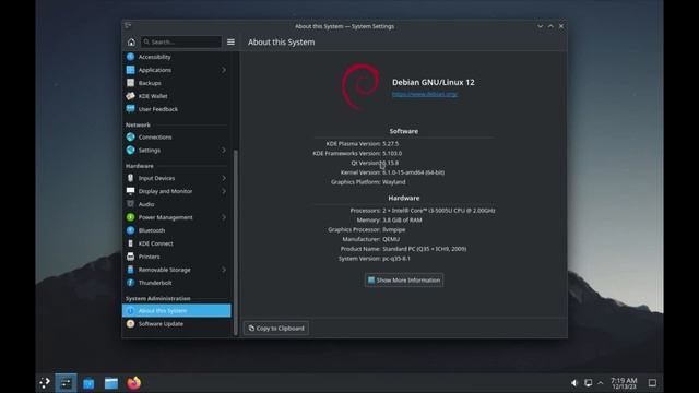 Debian 12.4.0 Review. (BookWorm) | Gnome, KDE Plasma & XFCE смотреть онлайн