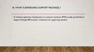 What's BSP(BOARD SUPPORT PACKAGE)