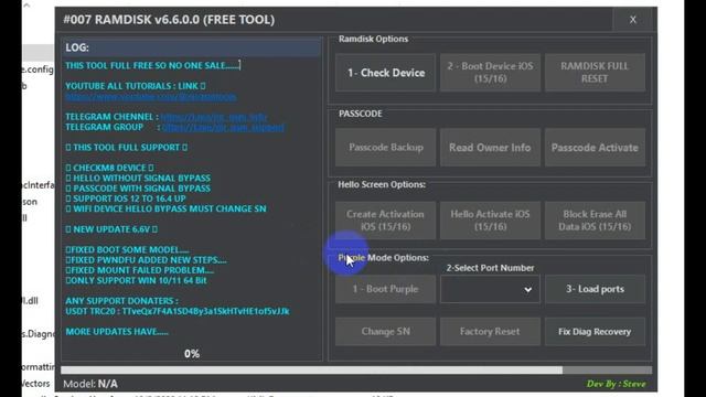 007 ramdisk tool  unlock iCloud  bypass iPhone locked to owner iOS 15 IOS 16
