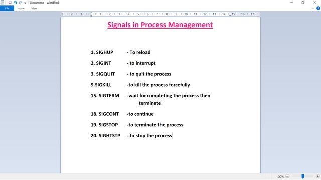 Signals in Process management |Linux |in Telugu|