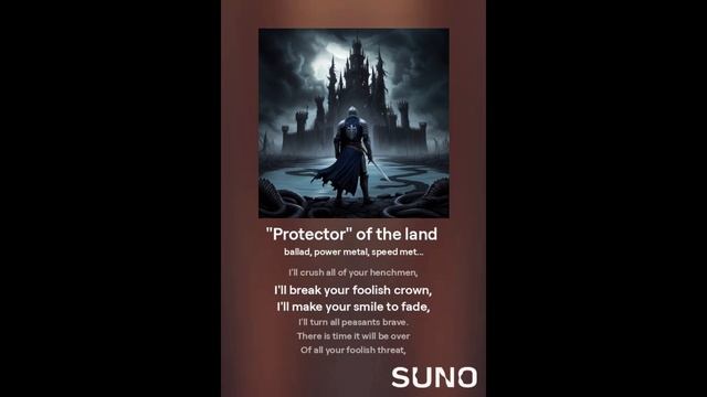 "Protector" of the land (AI+Real verse) (power ballad metal) (+16)