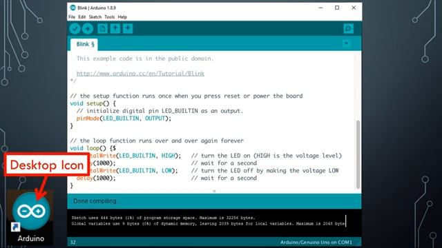 The Arduino IDE (Software for Programming the Arduino)