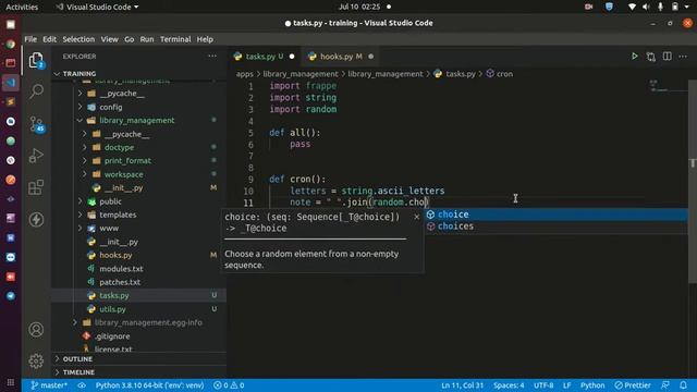 ERPNext/Frappe Framework : Schedulers And Automating Tasks