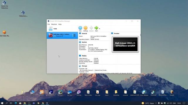 How to install Kali Linux in Virtual Machine on Windows 10.