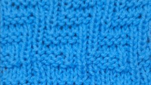 Лабиринты из лицевых и изнаночных петель