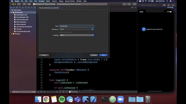 Create Custom Checkbox in Swift 5 (Xcode 12, iOS 2020) - Swift