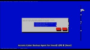 Acronis Cyber Backup 12.5 Linux Agent 설치