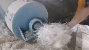 Дробилка PZO 800 пробный запуск на 4 стропных биг-бэгах