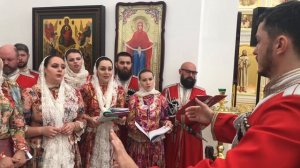 Литургия в Вятском Посаде. Кубанский казачий хор и Московский Синодальный хор.  11.05.19