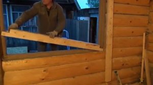 Установка окон в деревянном доме  Этапы работы