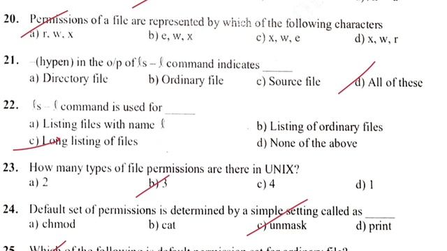 UNIX Shell Programming Answers | Solution to VTU QP Exam Oct 2023