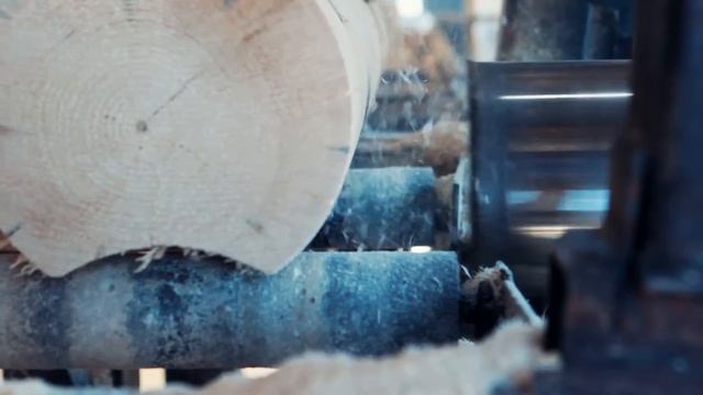 Производство оцилиндрованного бревна смотреть онлайн