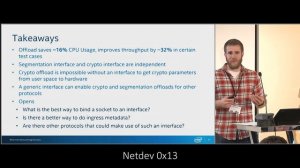 Netdev 0x13 - Accelerating QUIC via Hardware Offloads Through a Socket Interface