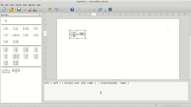 LibreOffice Math - (Complex) Equation Editor - Writer - Tutorial (Linux) смотреть онлайн