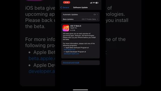 iOS 17 Beta 6 Update | apple iPhone Software Update kaise kare #iphoneupdates