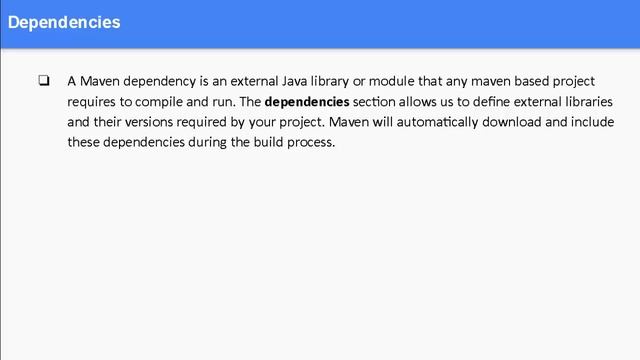 Maven Essentials: Project Structure, POM, Super POM, Dependencies, Repositories & Properties