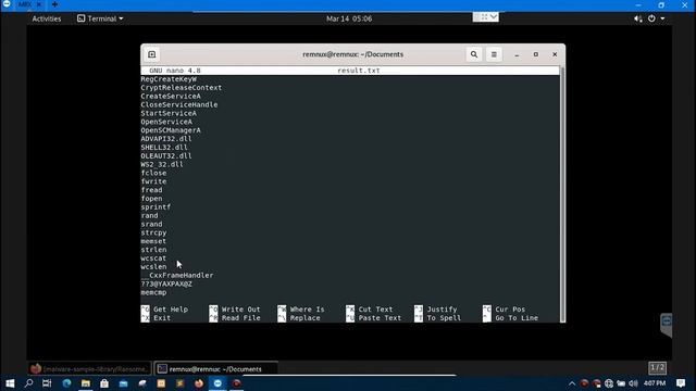 Basic Static Analysis Malware REMnux