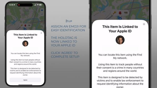 HoloTag Item Finder/Tracker Works with Apple Find My [iOS ONLY]