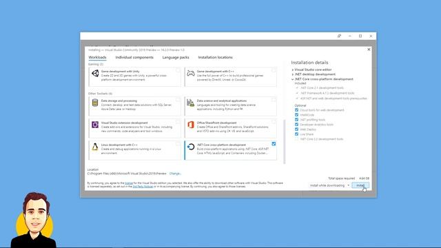 Install and Use C# 8 in Visual Studio 2019