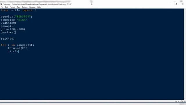 Create instagram logo using python turtle | Python turtle | Curious ...