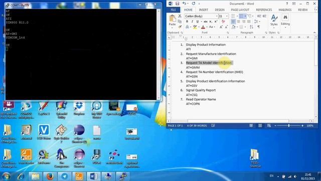 AT Command using Putty Serial смотреть онлайн