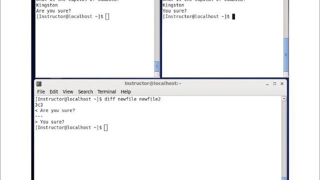 The diff command