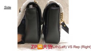 Gucci Marmont Fake VS Real, SIDE BY SIDE Comparison Pictures How to Spot Authentic VS Super Replica