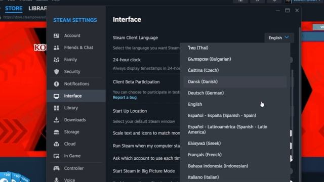 How To Change Steam Client Language - Tutorial
