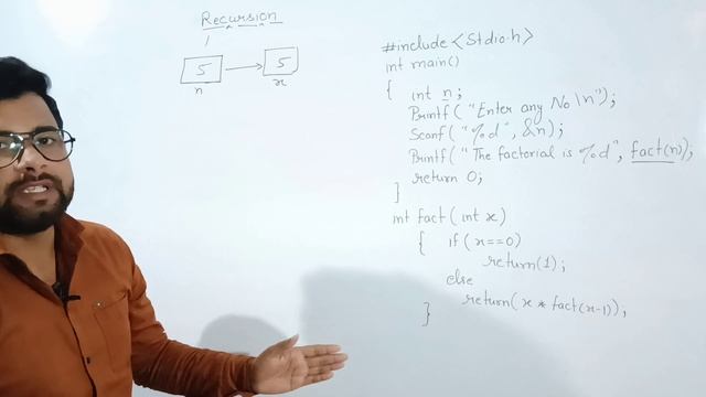 Recursion In C Programming | Class 10th | UP Board Computer | Explained by Vivek Tiwari