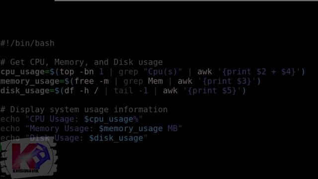 System Monitoring Tool using Linux Shell Script