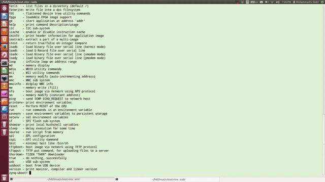 Zynq Training - session 11 - part ii - Compiling U-Boot and Linux Kernel And Booting them on ZYNQ