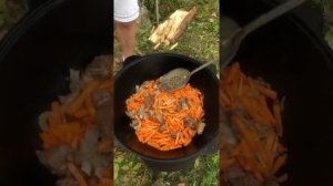 Плов на бараньем курдюке на скорую руку! Быстрый рецепт