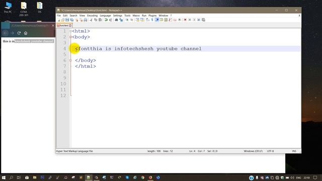How to use html tags (font, attribute etc) HTML full course in Hindi