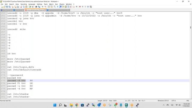 Linux User Administration