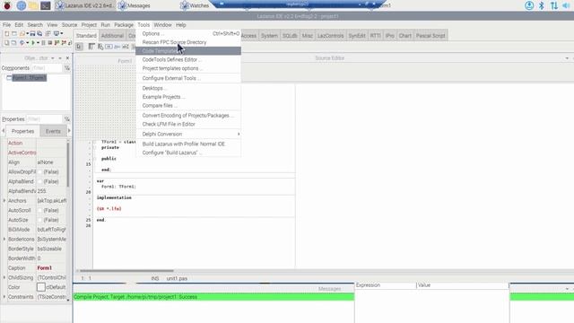 Install Lazarus (and Free Pascal) on a Raspberry Pi