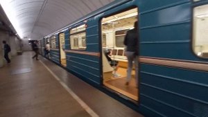 Вагон 1080 + БПСН! Номерной с БПСН на станции метро Петровско-Разумовская + звук Зуммера