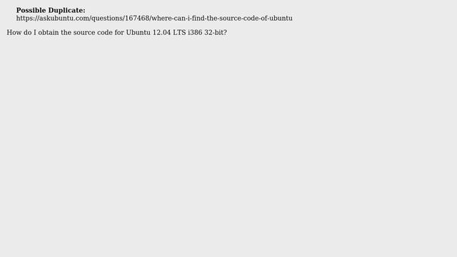 How do I access the Ubuntu source code?