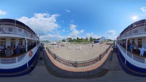 Отходим из Казани, июнь 2023, теплоход "Павел Бажов"