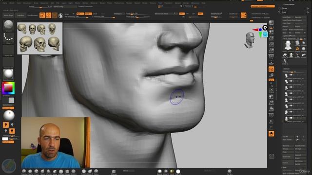 2. Making a head in 20 minutes and a bit of peptalk