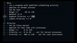 Linux Nice Vs Priority