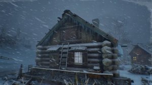 Расслабьтесь под звуки ветра для сна | Снежная буря и морозный горный ветер в одиноком доме